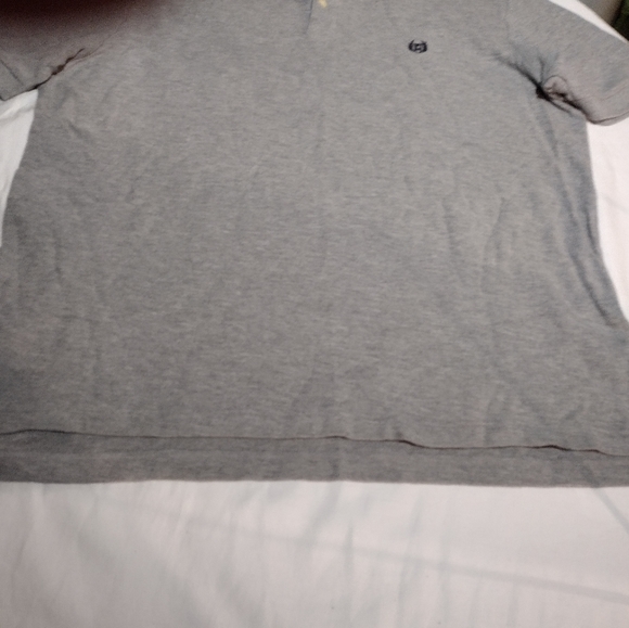 Chaps Heather Gray Cotton Pullover Short Sleeve Polo Shirt - Picture 9 of 10